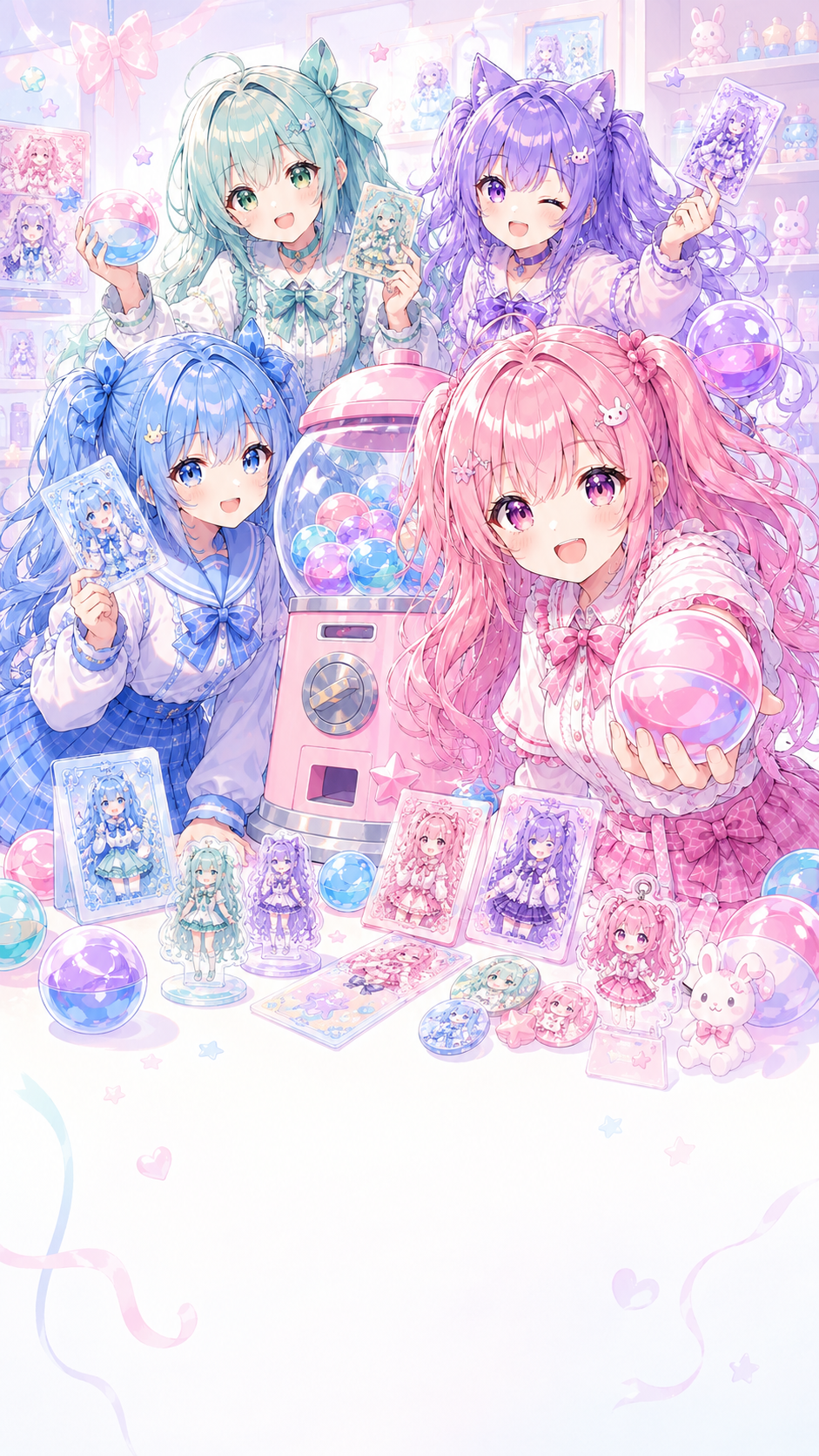 @dropで作品をガチャ体験にするイメージ